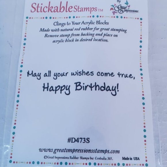 COME TRUE Self-Mounting Rubber Stamp VARIETY - Picture 1 of 15